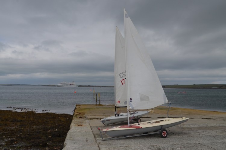 Hatston, Laser, sailing, low tide